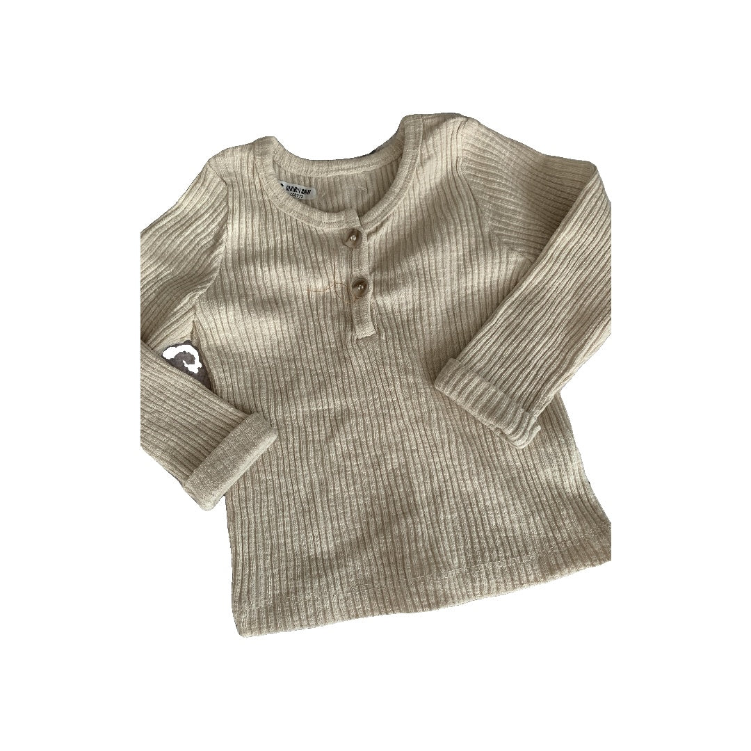 Hi Bye Girls cream Pajamas Size: 6-12 months cream