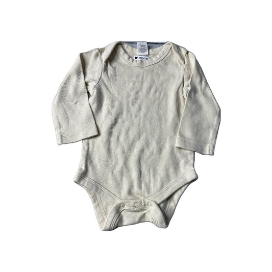 Colored Organics Unisex cream Onesie Size: 3-6 months cream