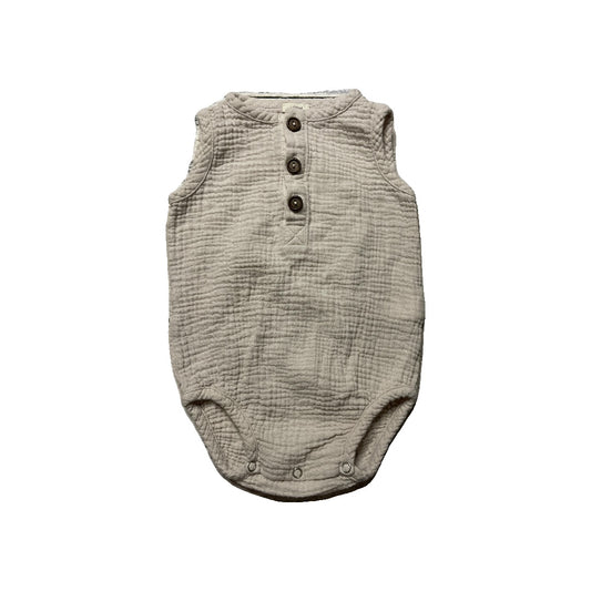 Loom Unisex cream Tank Top Size: 9-12 Months cream