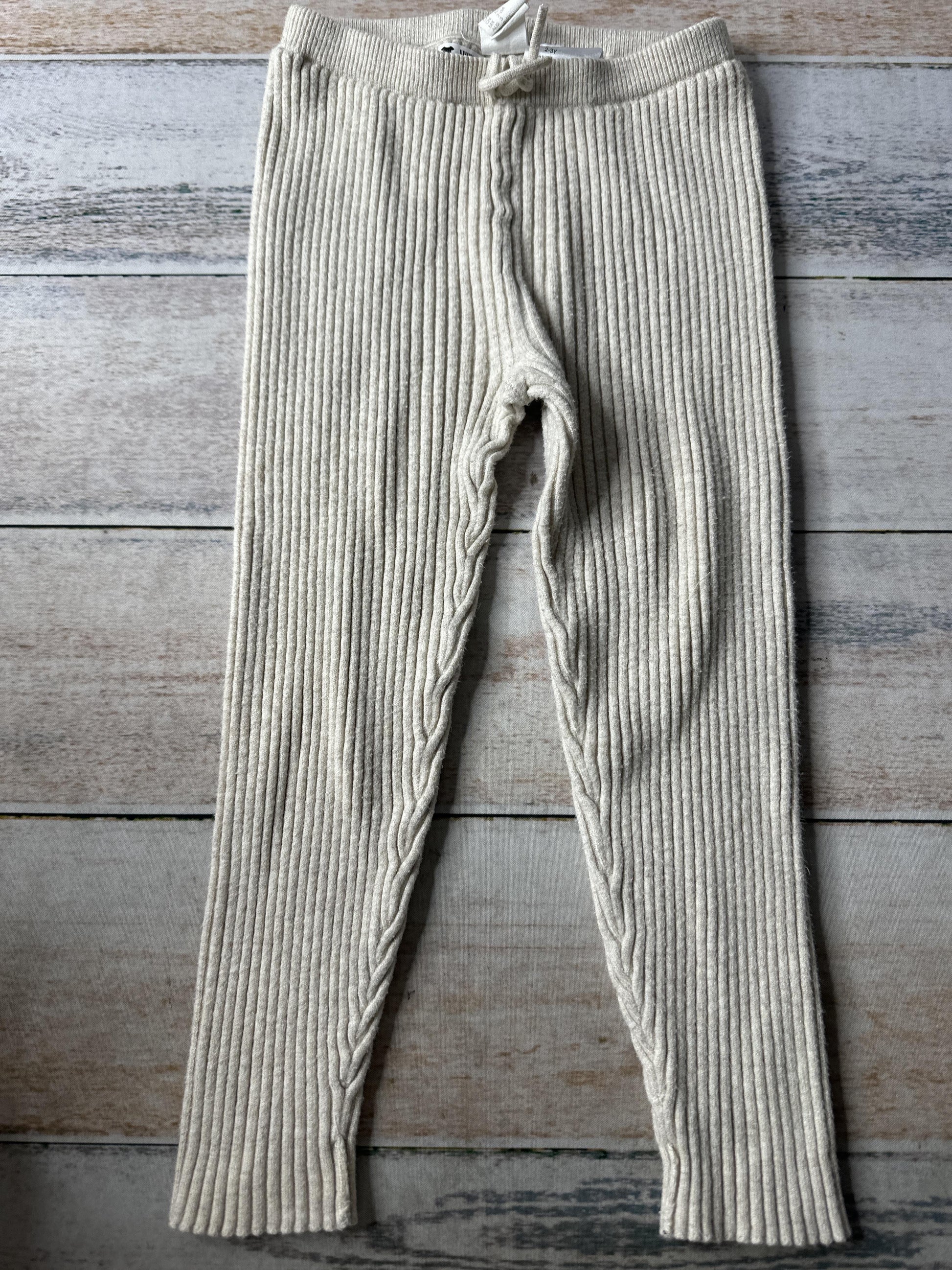 H&M Girls cream Pants Size: 3T cream