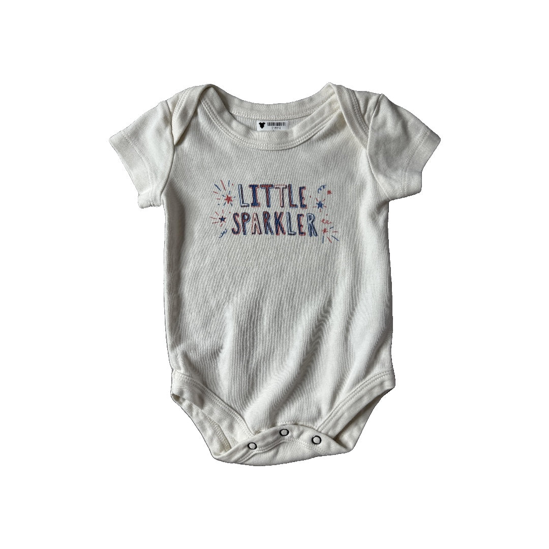 Finn + Emma Unisex cream Onesie Size: 3-6 months cream