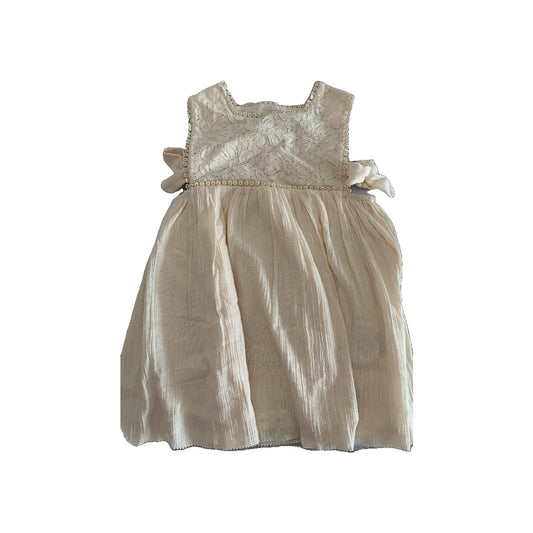 Louise Misha Girls cream Dress Size: 24 months cream