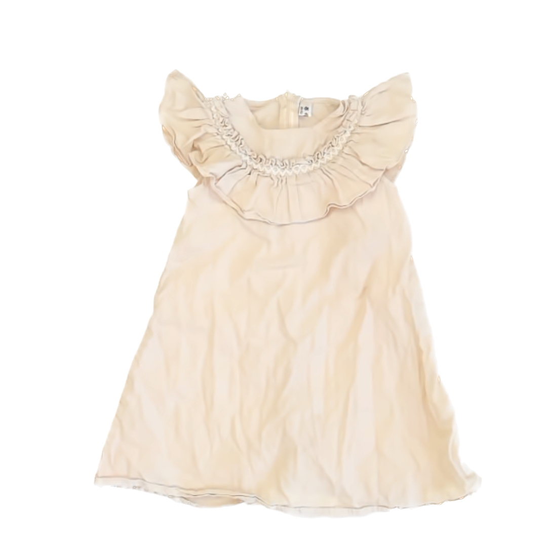 Unknown Girls Cream Dress Size: 100 (3T) Cream