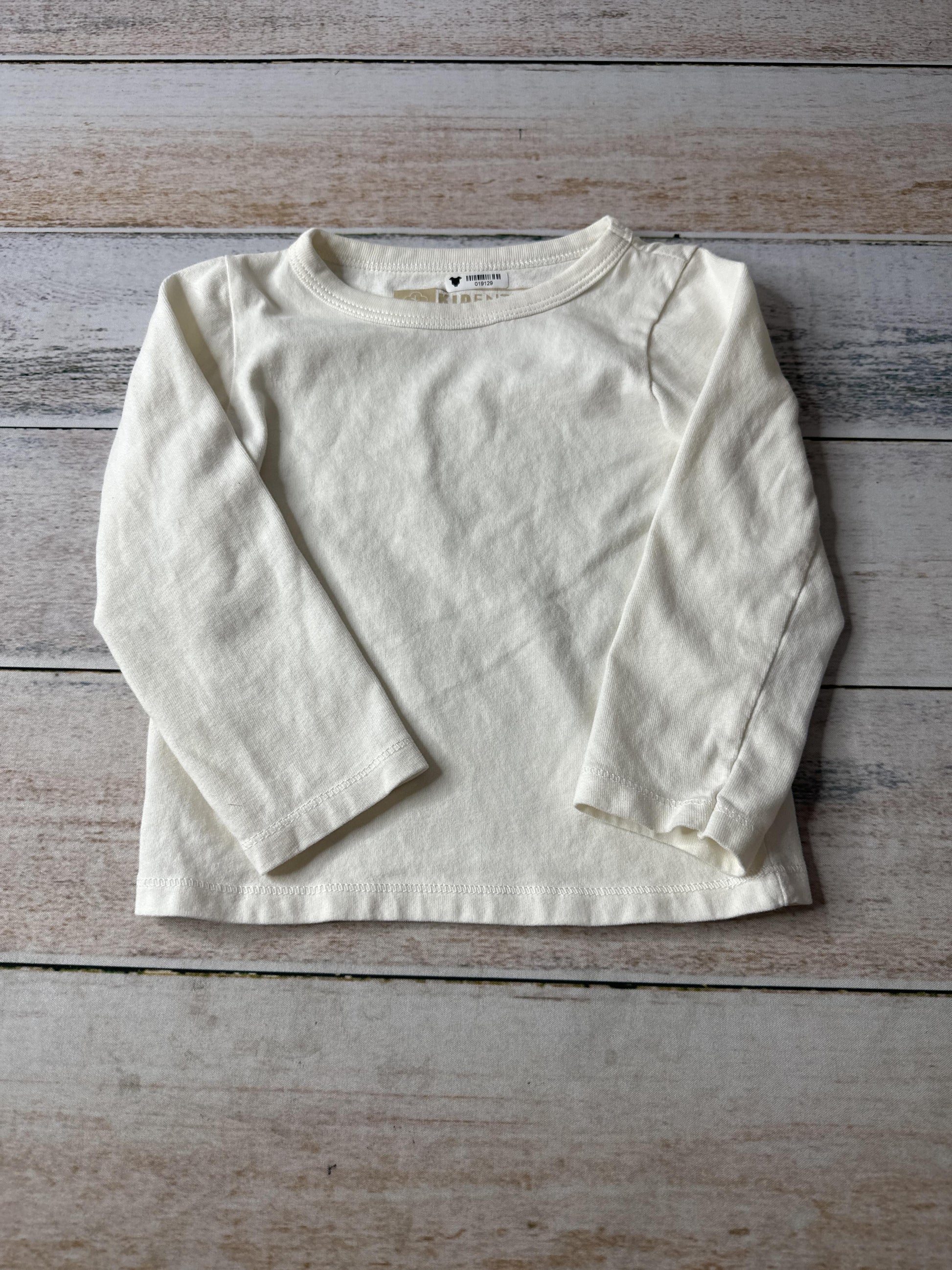 Kidential Unisex cream Long Sleeve Shirt Size: 3T cream