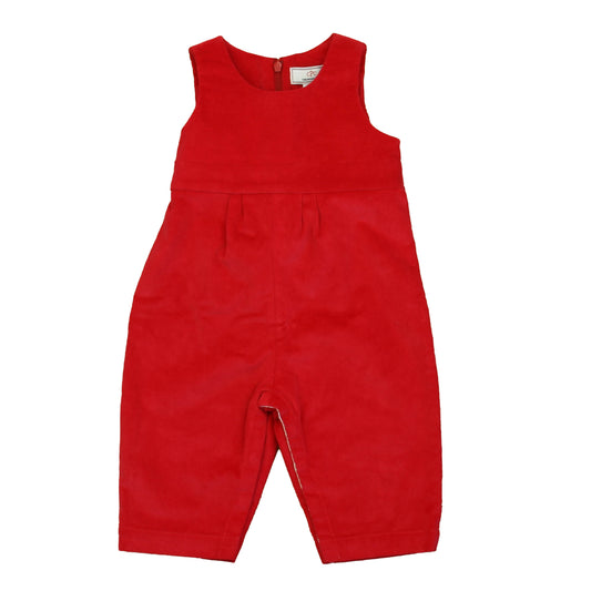 Classic Prep Girls Crimson Red Romper Size: 0-6 Months