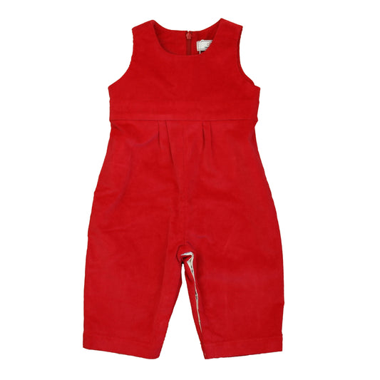 Classic Prep Girls Crimson Red Romper Size: 9-12 Months