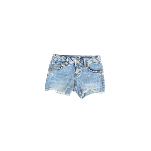 Cat & Jack Girls Daisies Jean Shorts Size: 4-5T Daisies