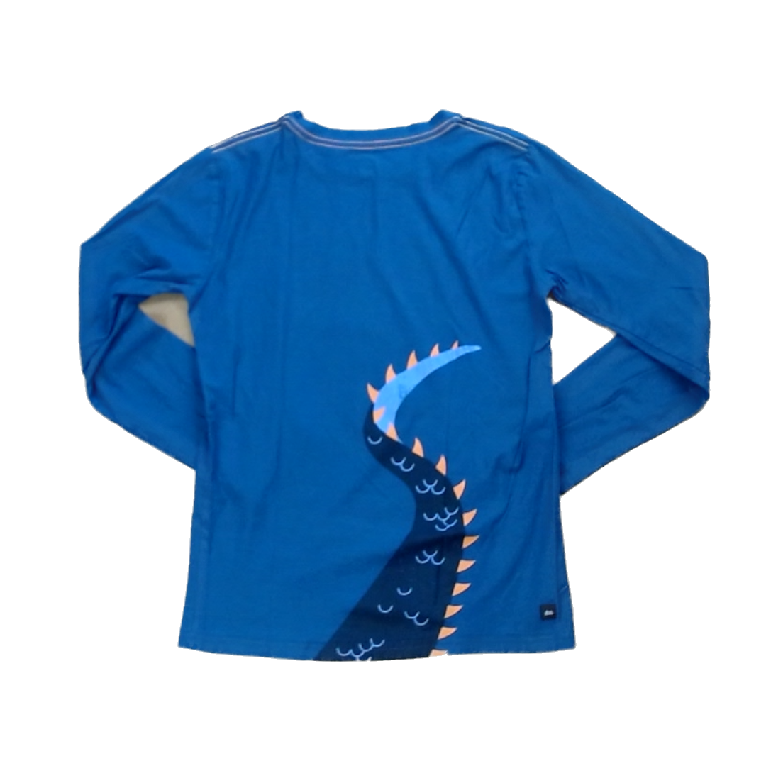 Tea Collection Boys Dark Blue | Cat Dragon Long Sleeve Shirt Size: 14 Years Dark Blue | Cat Dragon