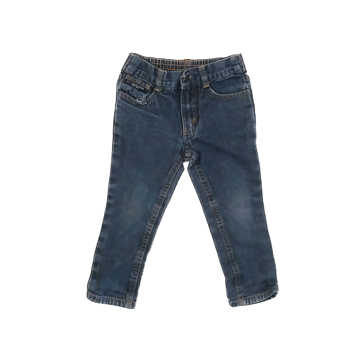 U.S. Polo Assn. Boys Dark Blue Denim Jeans Size: 3T Dark Blue Denim