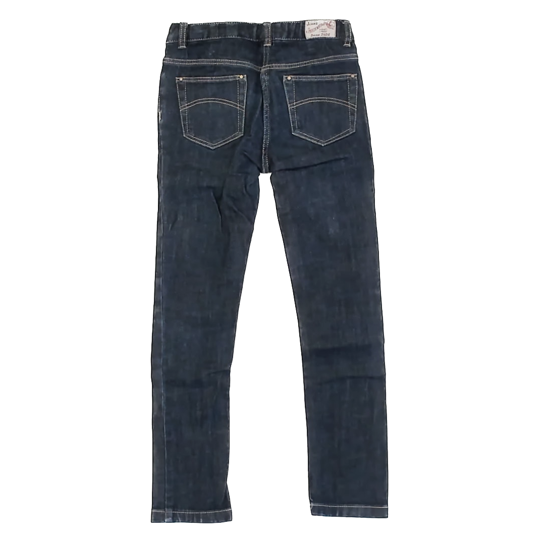 Petite Bateau Boys Dark Blue Denim Jeans Size: 8 Years Dark Blue Denim