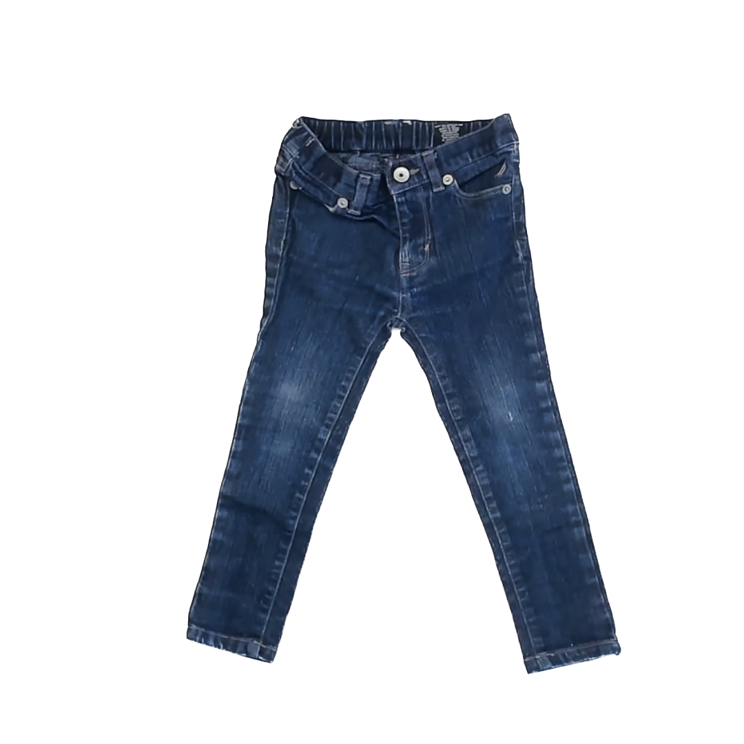 Nautica Girls Dark Blue Denim Jeans Size: 3T Dark Blue Denim