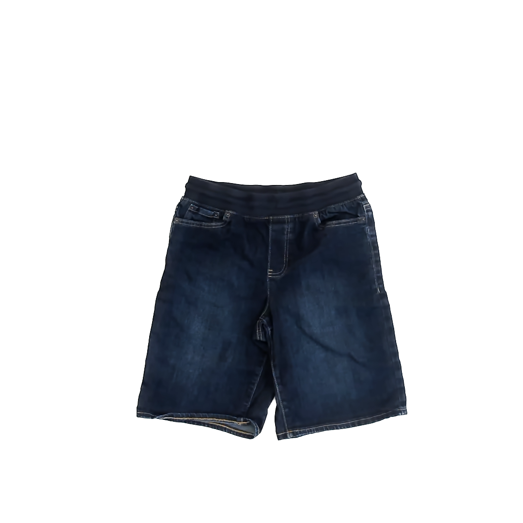 Urban Pipeline Boys Dark Blue Denim Jean Shorts Size: L (14-16) Dark Blue Denim