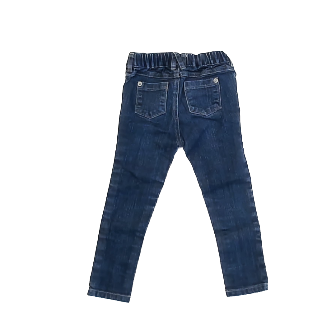 Nautica Girls Dark Blue Denim Jeans Size: 3T Dark Blue Denim