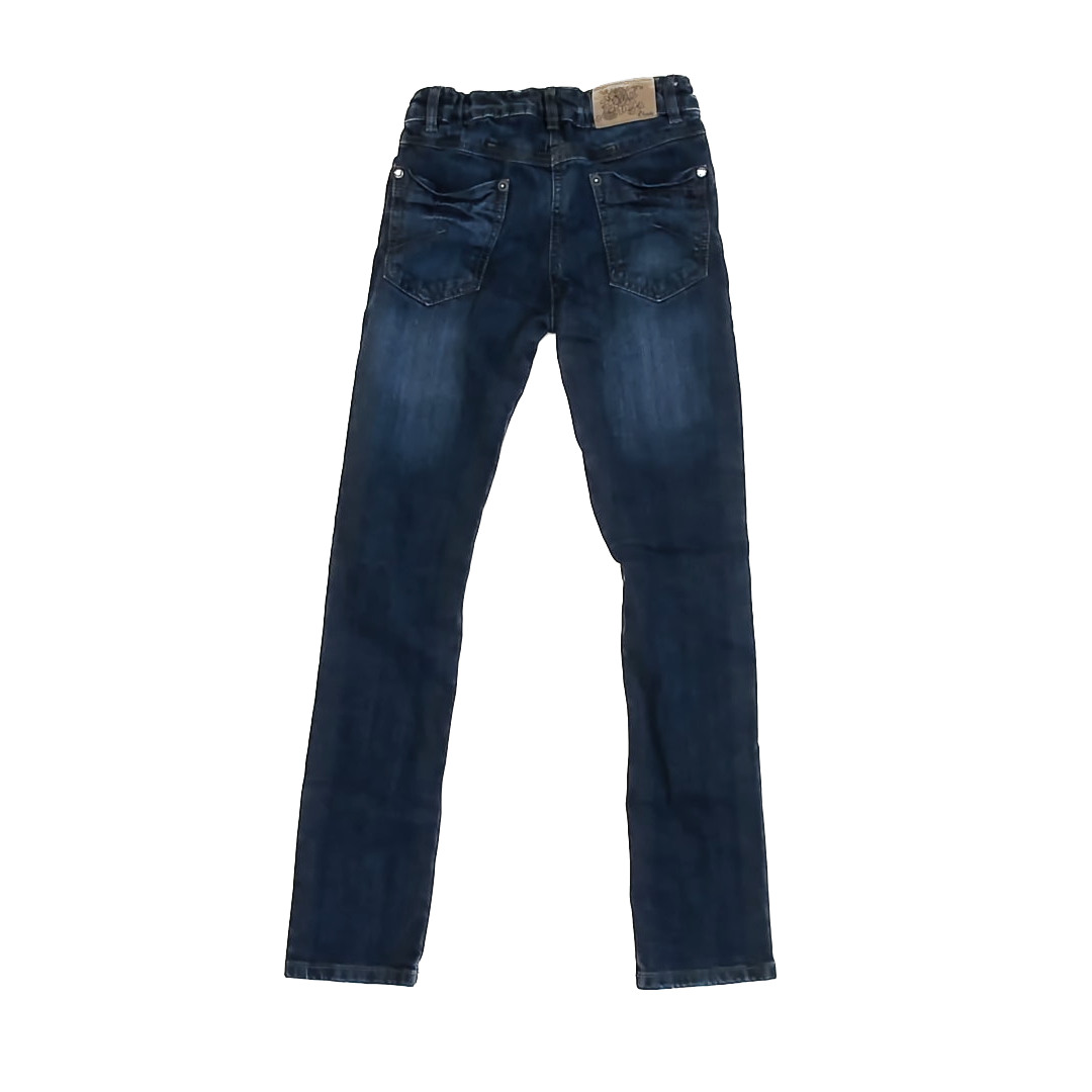 Okaidi Girls Dark Blue Denim Jeans Size: 9 Years Dark Blue Denim