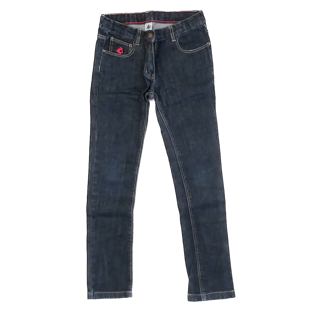 Petite Bateau Boys Dark Blue Denim Jeans Size: 8 Years Dark Blue Denim