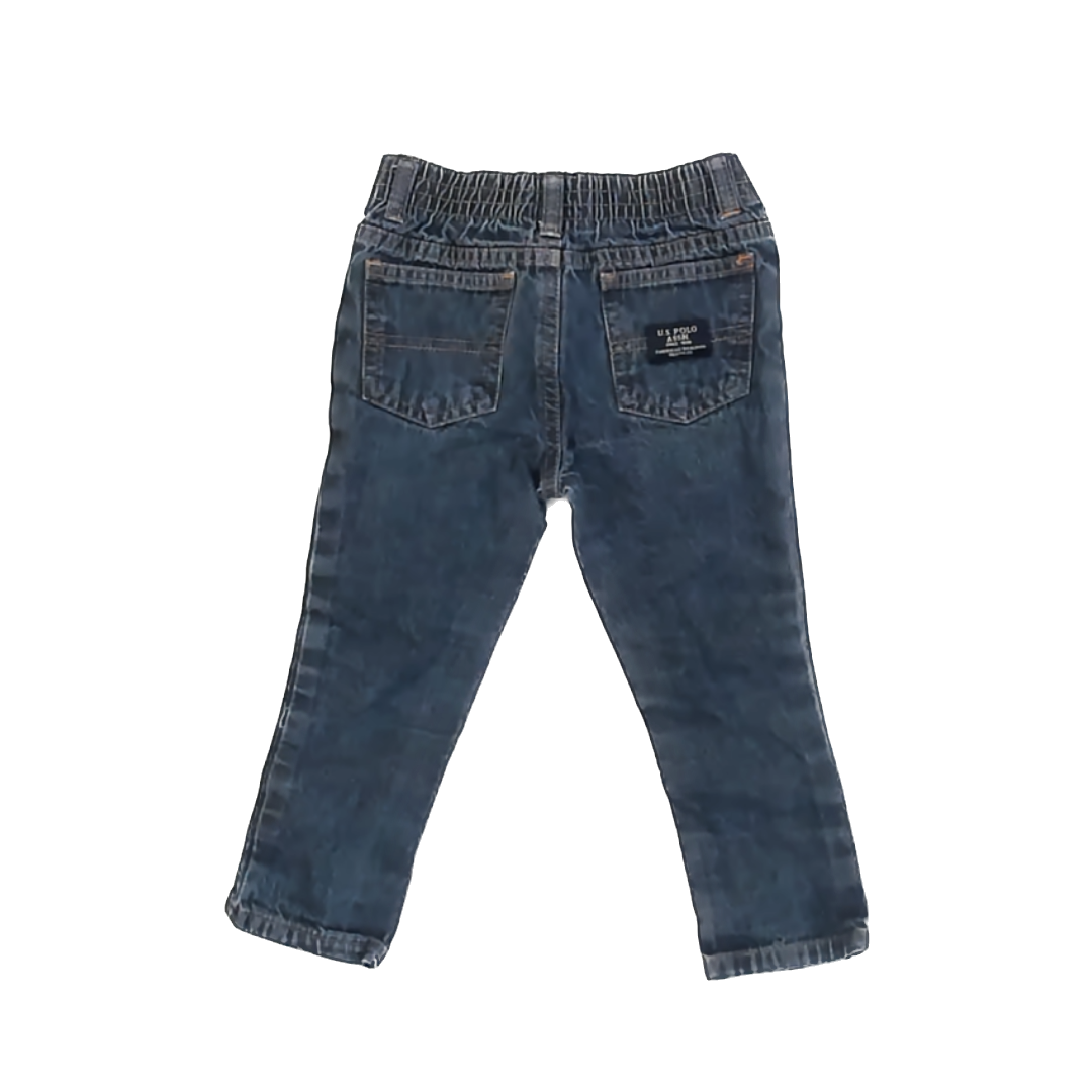 U.S. Polo Assn. Boys Dark Blue Denim Jeans Size: 3T Dark Blue Denim
