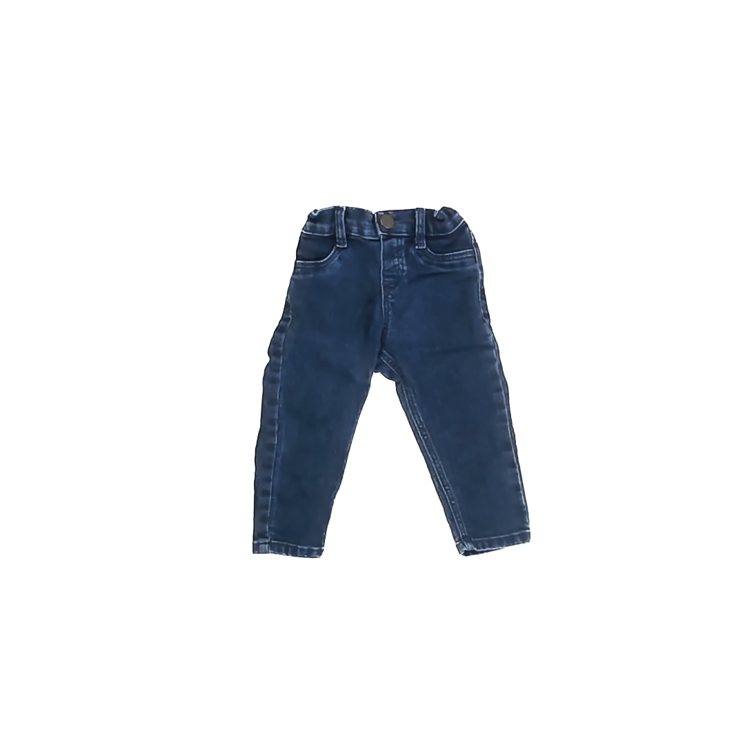 H&M Girls Dark Blue Jeans Size: 9 Months Dark Blue