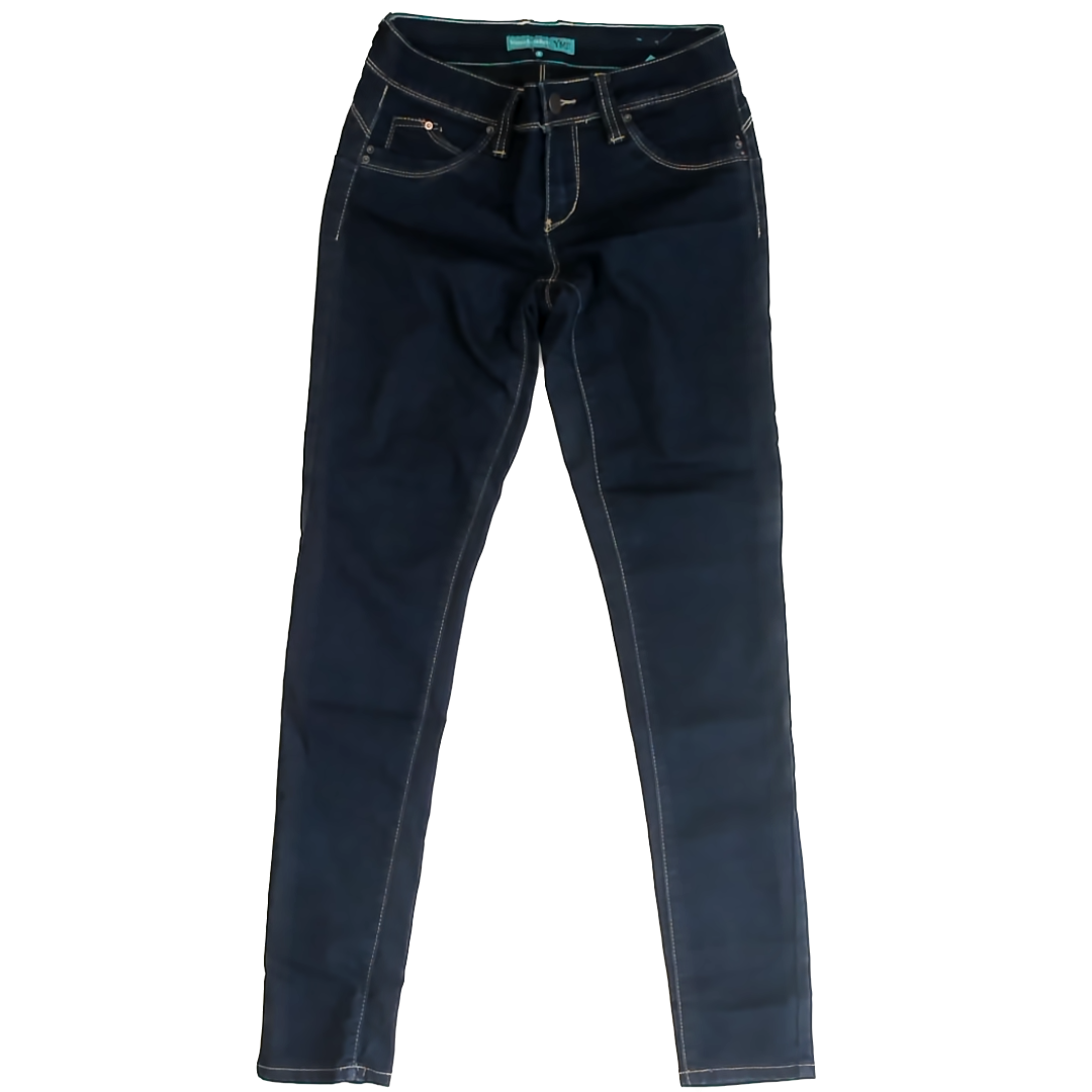 YMI Girls Dark Blue Jeans Size: Junior 5 Dark Blue