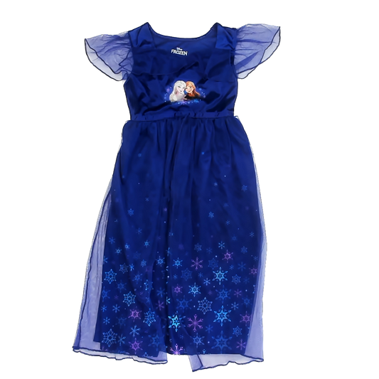 Frozen Girls Dark Blue Costume Size: 6 Years Dark Blue
