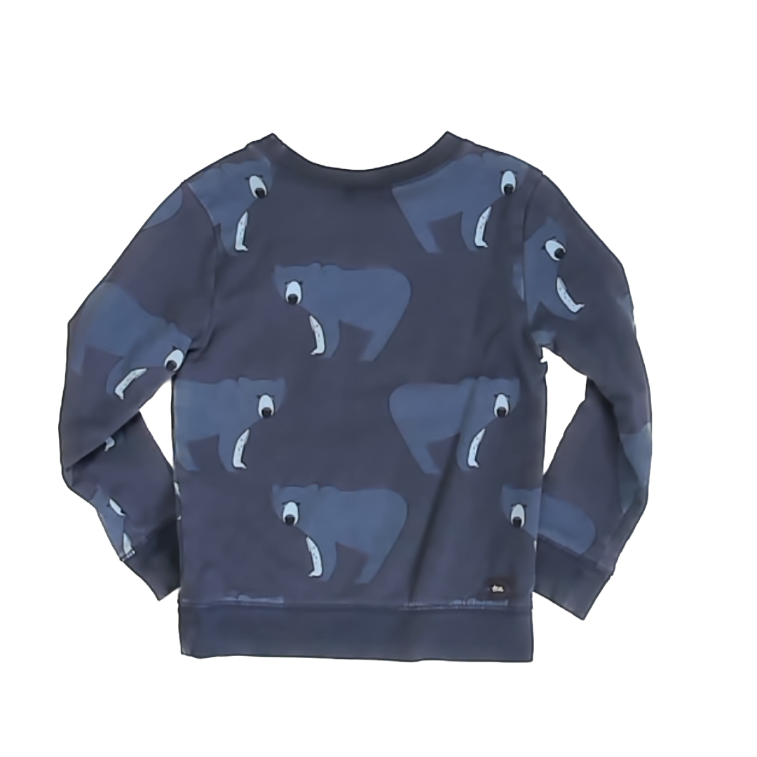 Tea Collection Boys Dark Gray | Blue Bears Sweater Size: 3T Dark Gray | Blue Bears