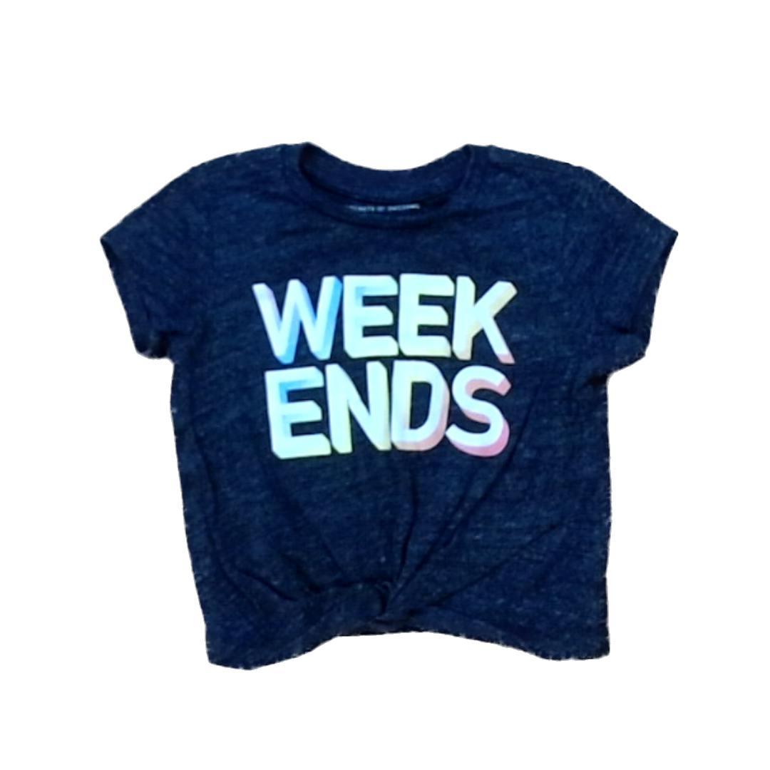 Rockets Of Awesome Girls Dark Gray | Week Ends Short Sleeve Shirt Size: 4T - 6 Years Dark Gray | Week Ends