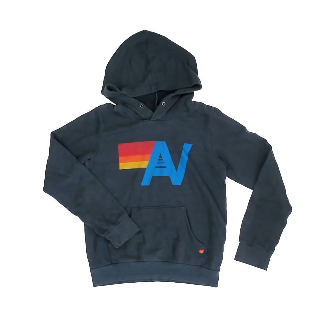 Aviator Nation Unisex Dark Grey Blue Sweatshirt Size: 12 Years Dark Grey Blue