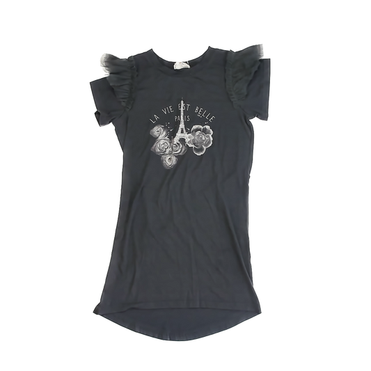 Joyfolie Girls Dark Grey | Paris Dress Size: 8 Dark Grey | Paris