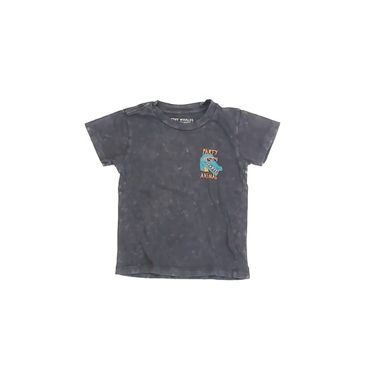 Tiny Whales Boys Dark Grey T-Shirt Size: 2T Dark Grey