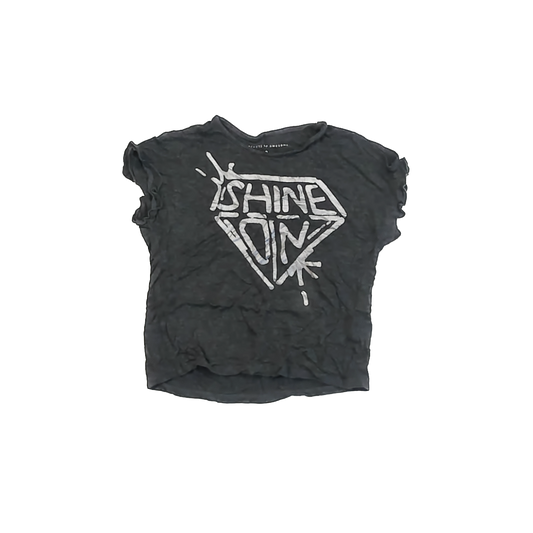 Rockets Of Awesome Girls Dark Grey T-Shirt Size: 8 Years Dark Grey