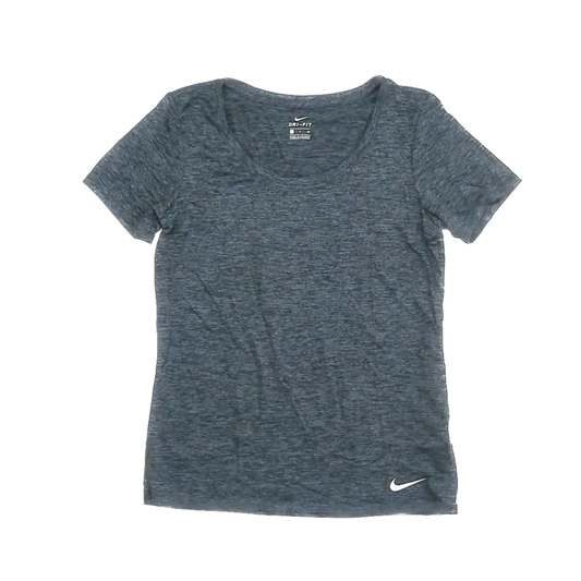 Nike Girls Dark Grey Athletic Top Size: Adult S Dark Grey