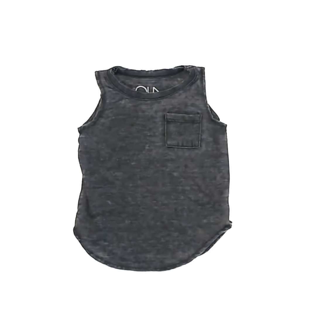 Chaser Girls Dark Grey Tank Top Size: 3T Dark Grey