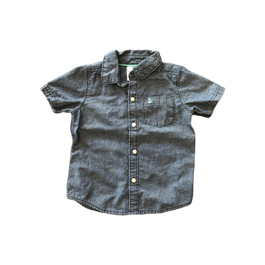 Carters Boys Denim | Blue | Chambray Button Down Short Sleeve Size: 2 years Denim | Blue | Chambray