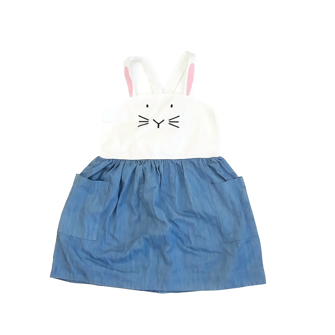 Hanna Andersson Girls Denim | Bunny Dress Size: 5T Denim | Bunny