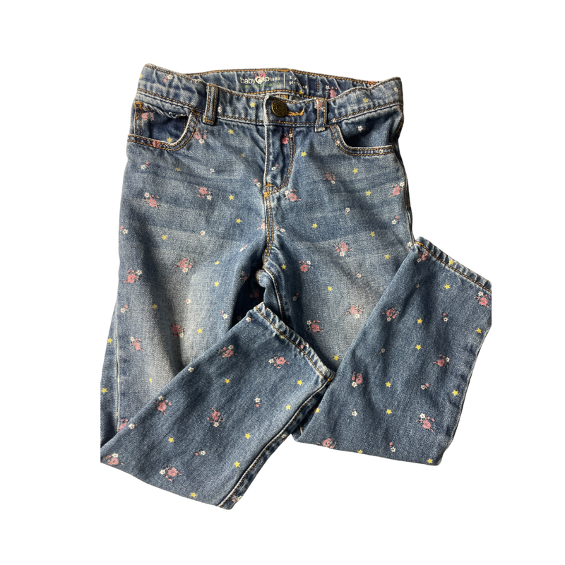 Cat & Jack Girls Denim | Floral Jeans Size: 5T Denim | Floral
