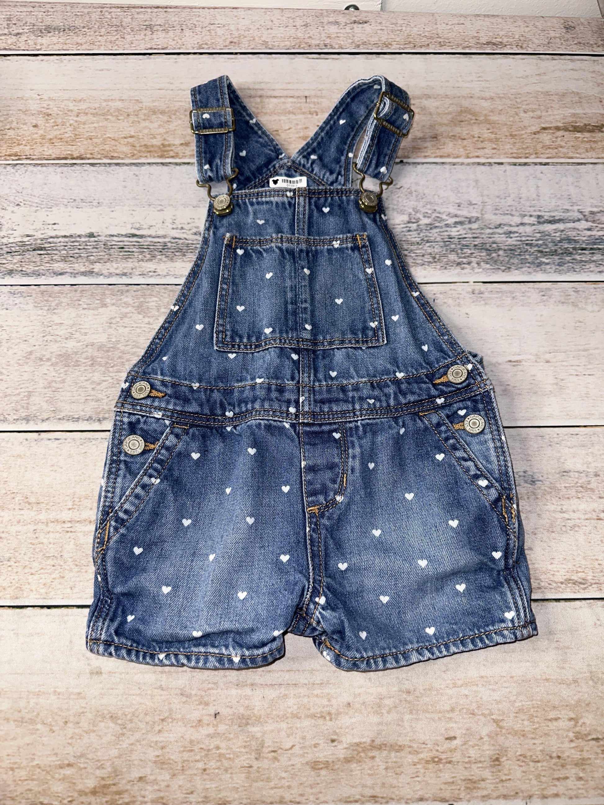 Gap Girls Denim | Hearts Overalls Size: 3T Denim | Hearts