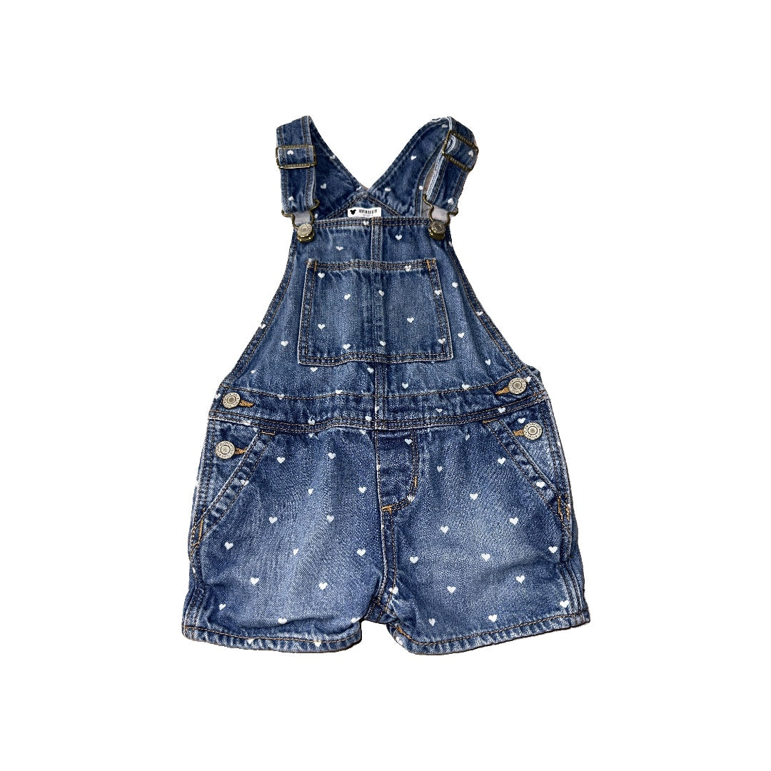 Gap Girls Denim | Hearts Overalls Size: 3T Denim | Hearts