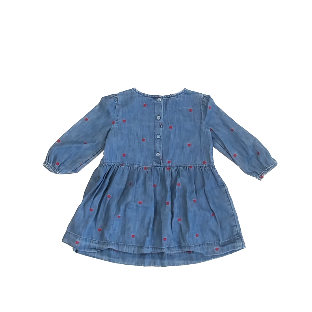 Gap Girls Denim | Hearts Dress Size: 2T Denim | Hearts