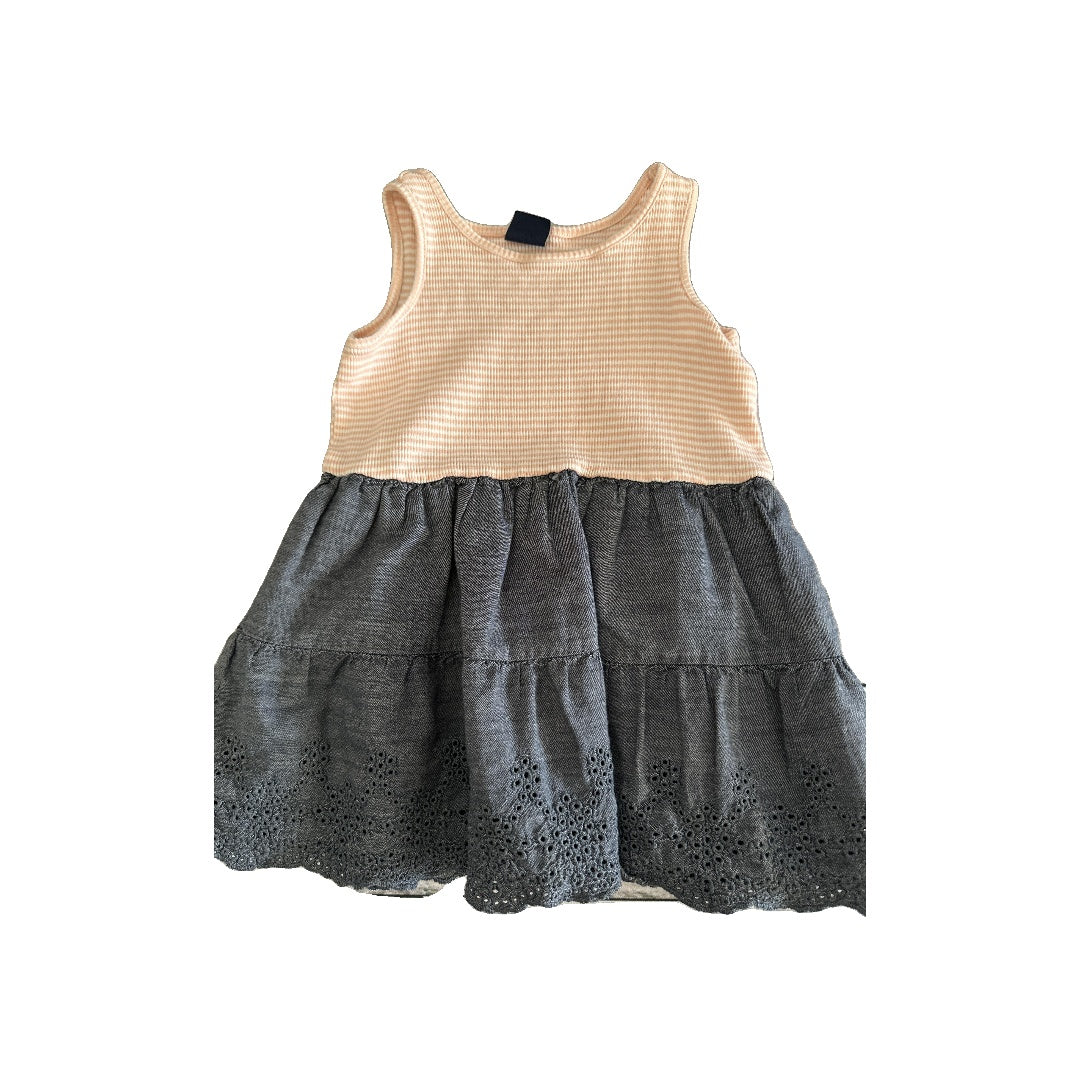 Gap Girls Denim | pink | White Dress Size: 2T Denim | pink | White