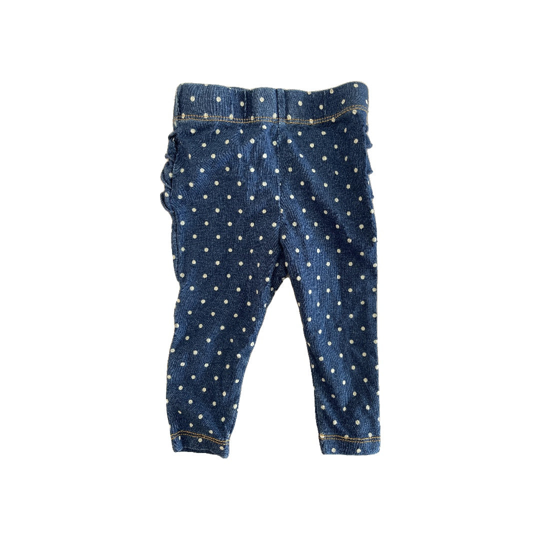 Cat & Jack Girls Denim | polka dot Pants Size: 3-6 months Denim | polka dot