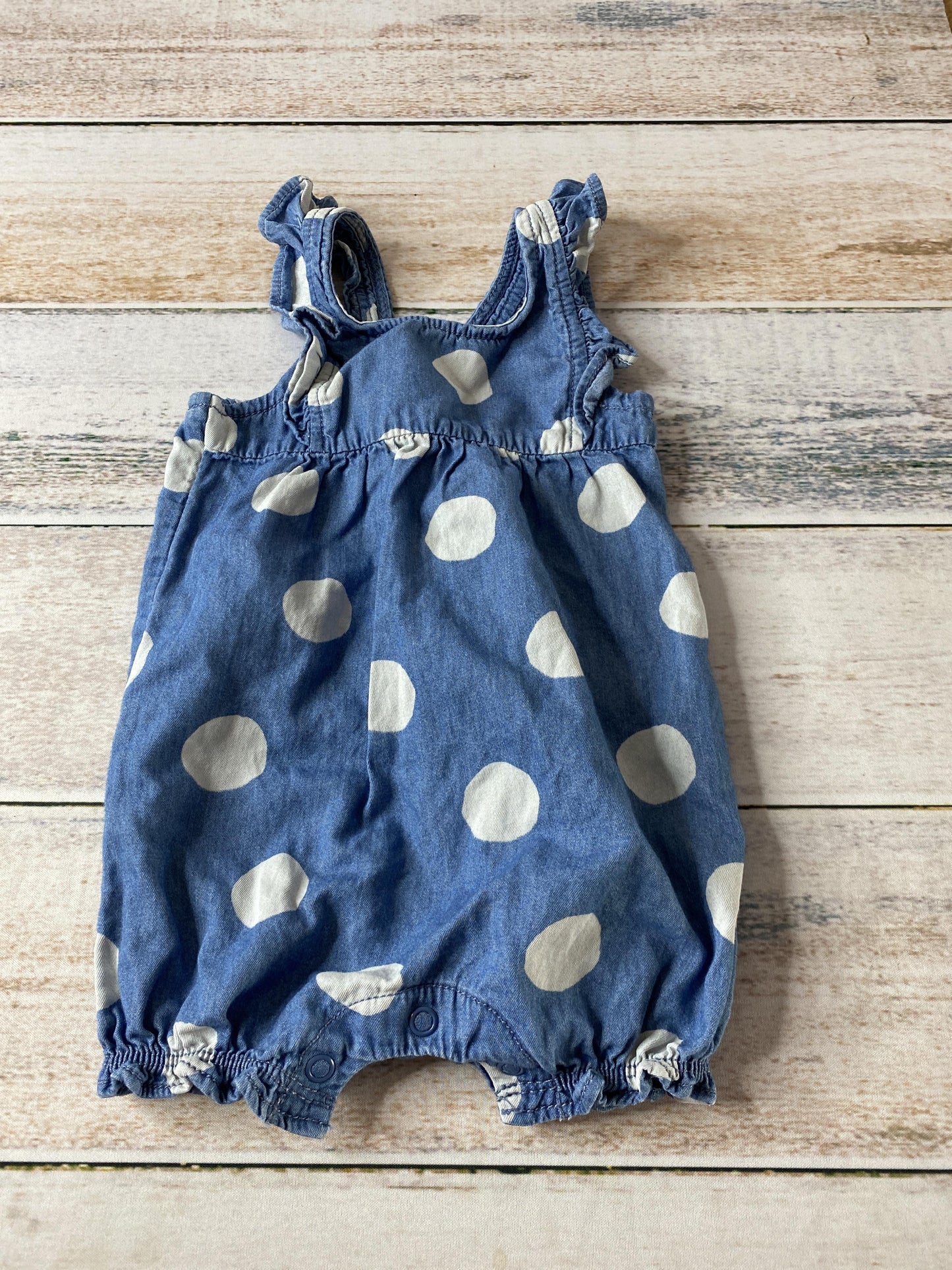Carters Girls Denim | polka dot Jumper Size: 6 months Denim | polka dot