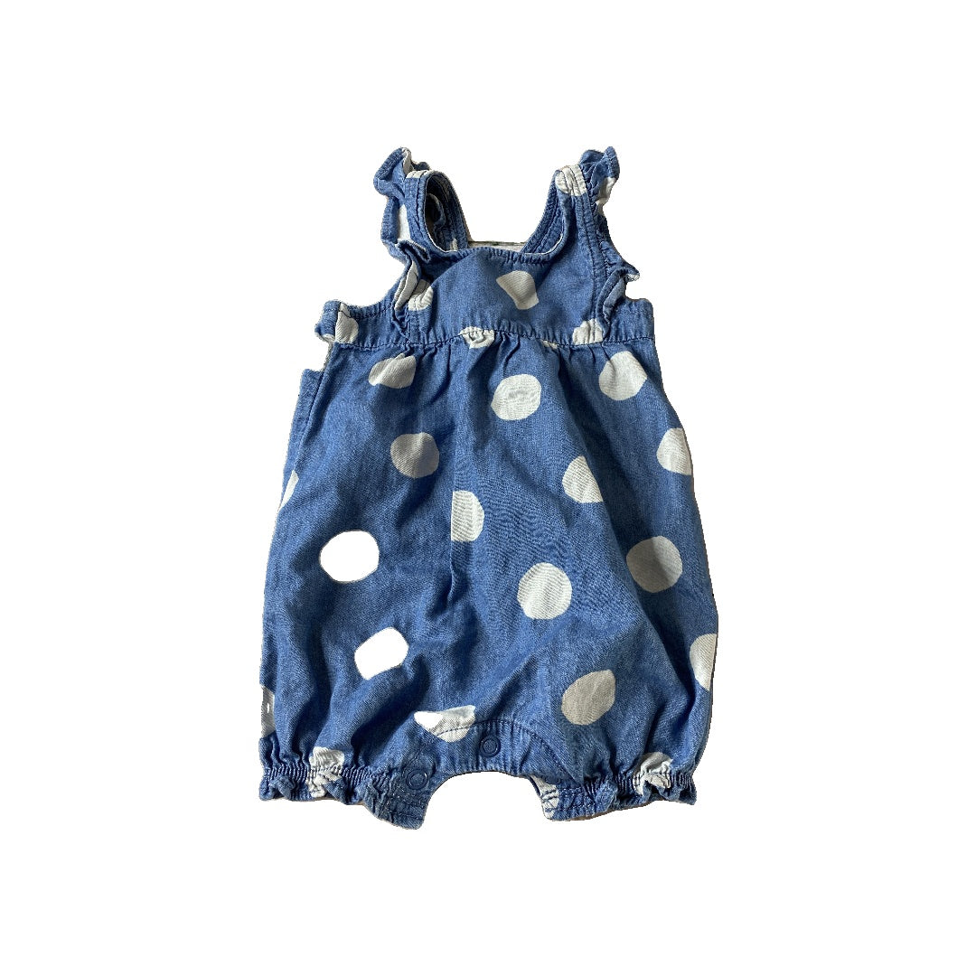 Carters Girls Denim | polka dot Jumper Size: 6 months Denim | polka dot