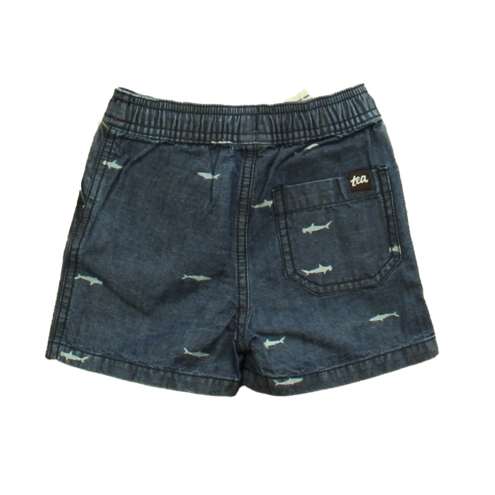 Tea Boys Denim Sharks Shorts Size: 12-18 Months Denim Sharks