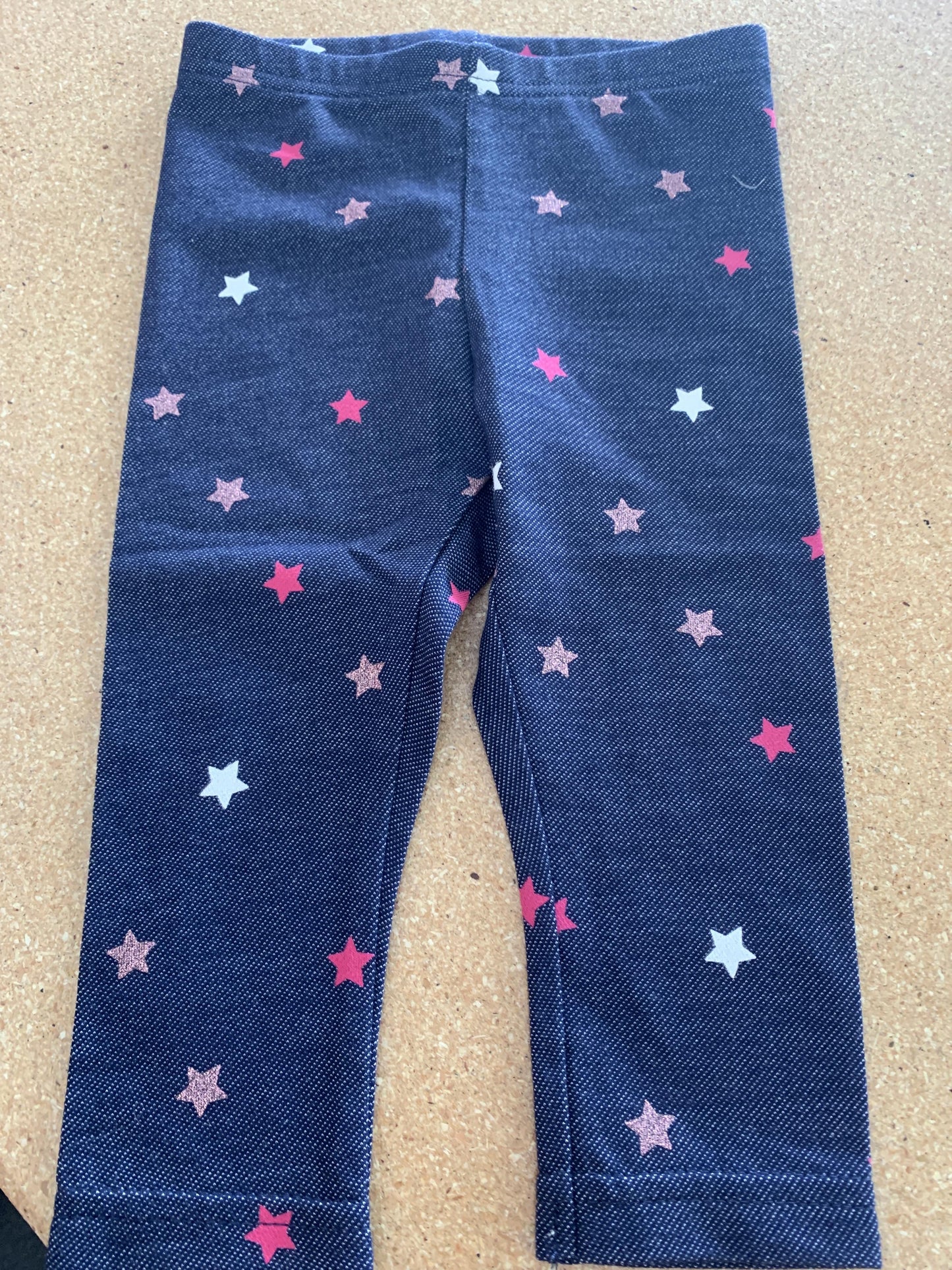 Carters Girls Denim | Stars | pink Pants Size: 9 months Denim | Stars | pink