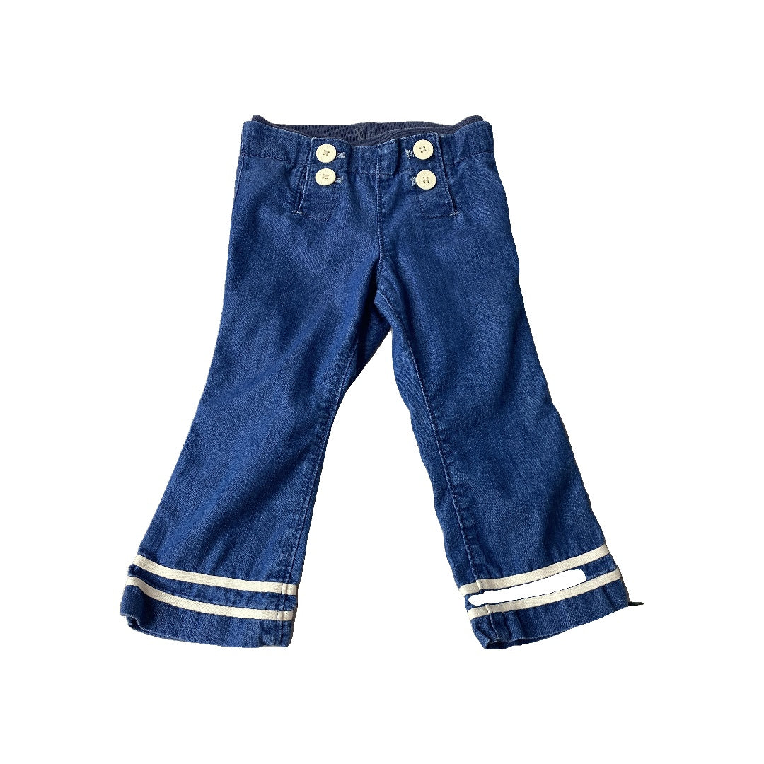 Gap Girls Denim | Stripe Jeans Size: 18-24 months Denim | Stripe