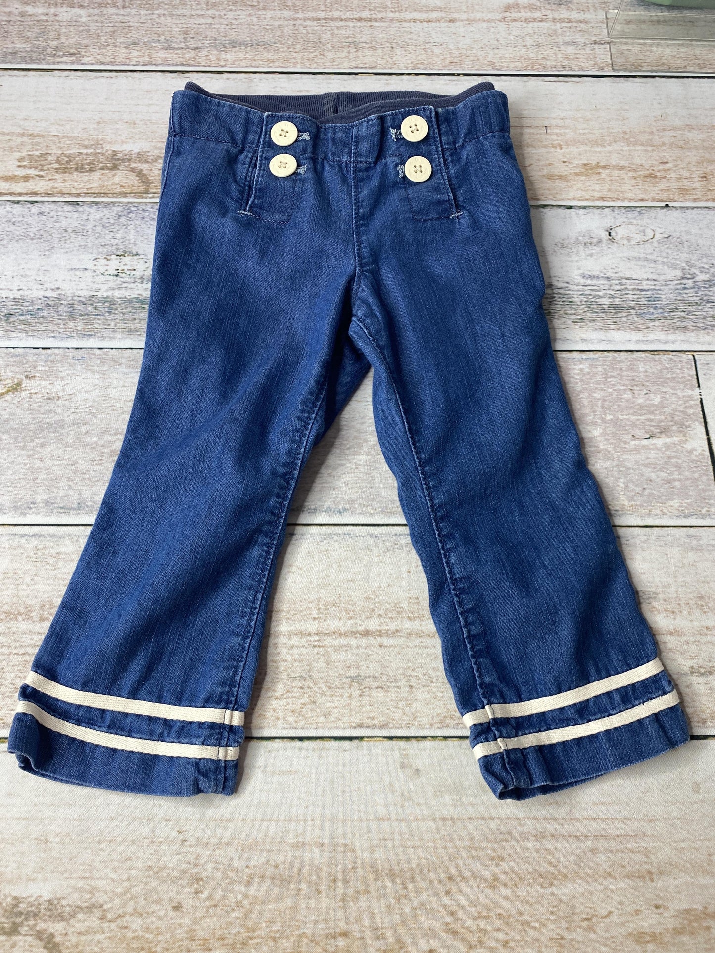 Gap Girls Denim | Stripe Jeans Size: 18-24 months Denim | Stripe