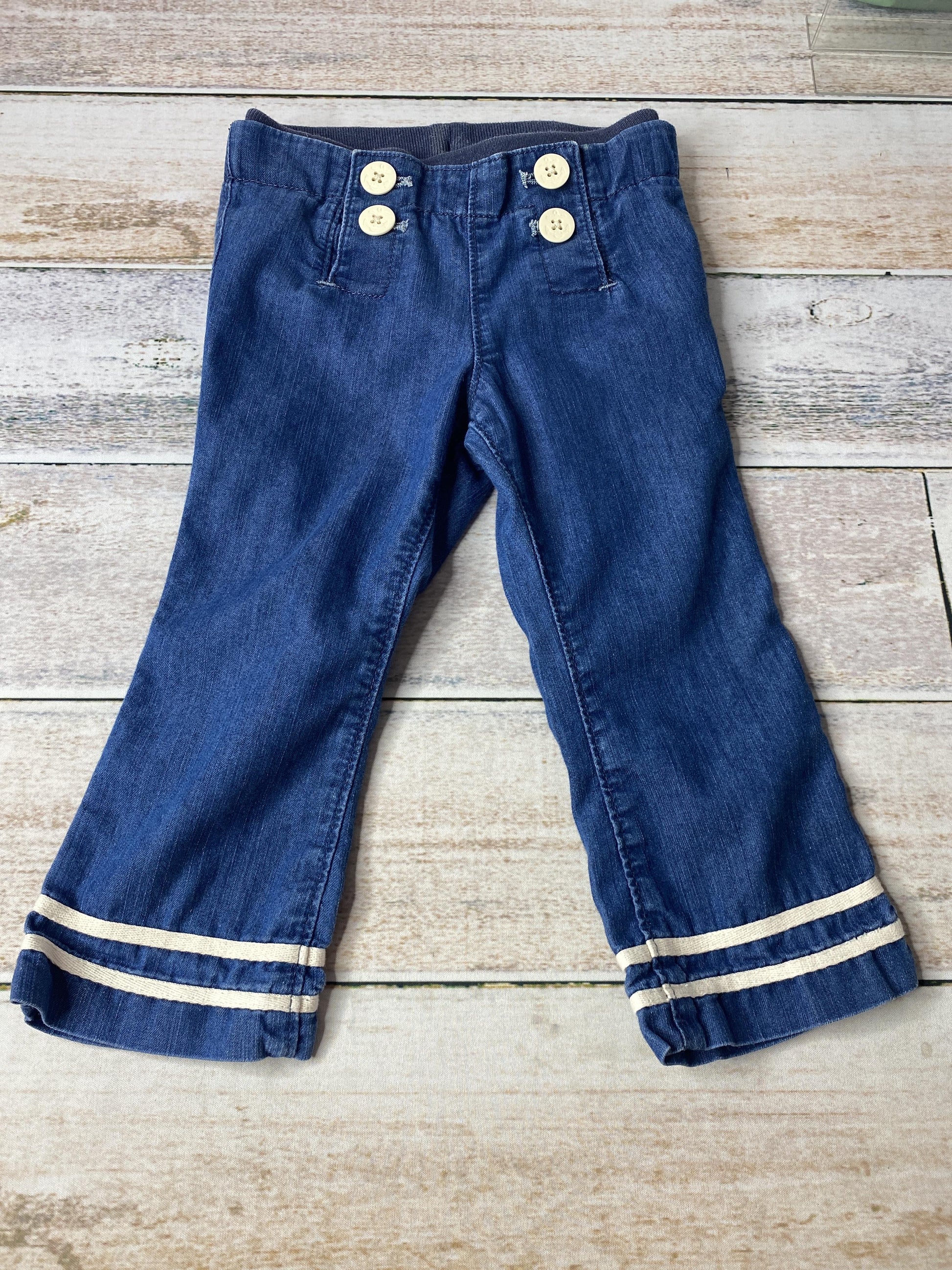 Gap Girls Denim | Stripe Jeans Size: 18-24 months Denim | Stripe
