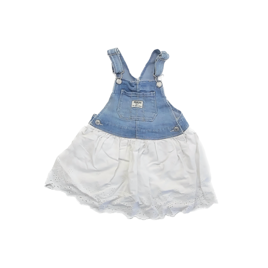 Osh Kosh Girls Denim | White Jumper Size: 4T Denim | White