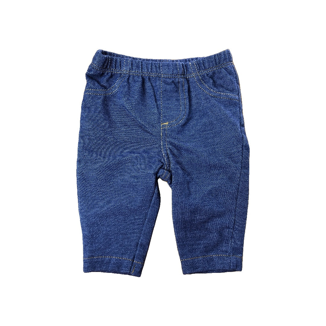 Carters Unisex Denim Pants Size: 0-3 months Denim