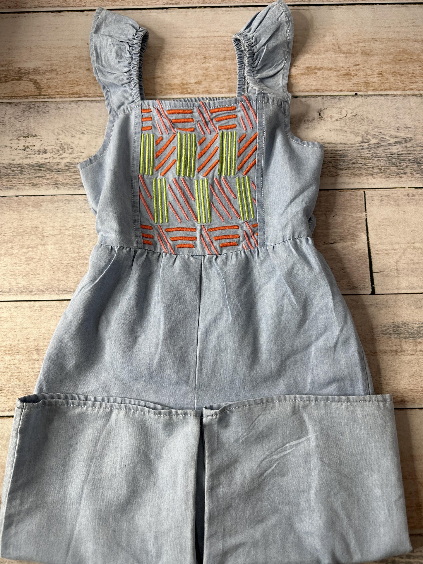 Peek Girls Denim Romper Size: 3T Denim