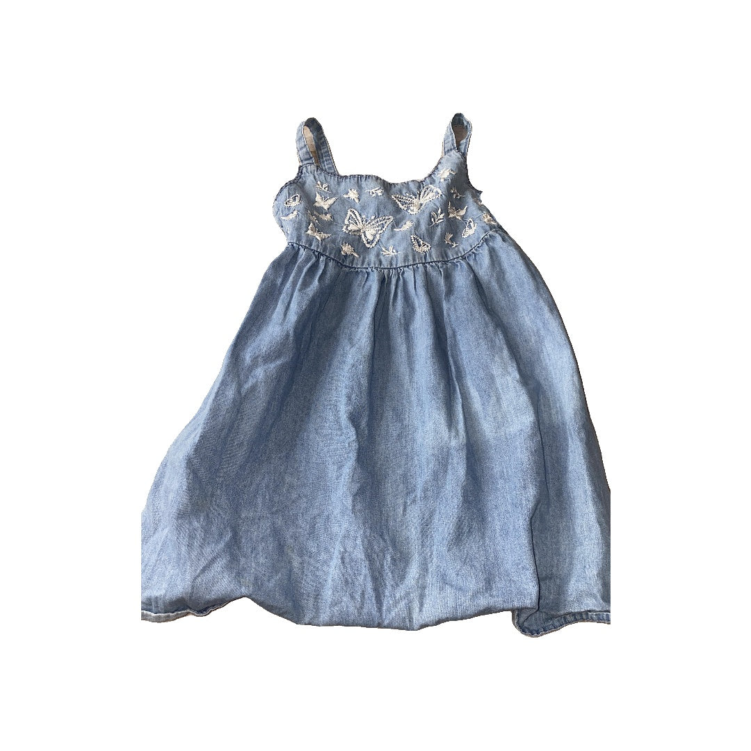Girls Denim Dress Size: 4T Denim